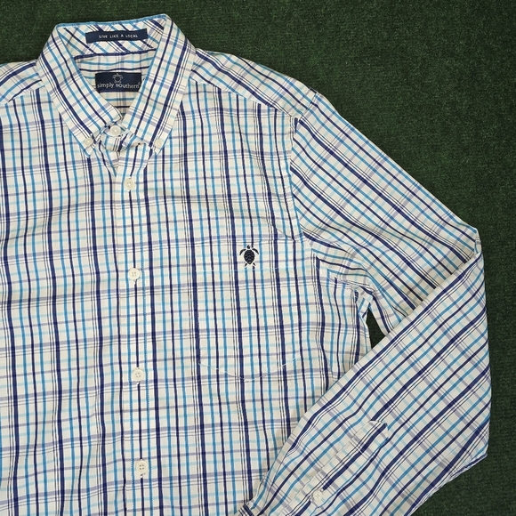Simply Southern | Live Like a Local Cotton Blend Button Down Plaid Shirt - Picture 6 of 16